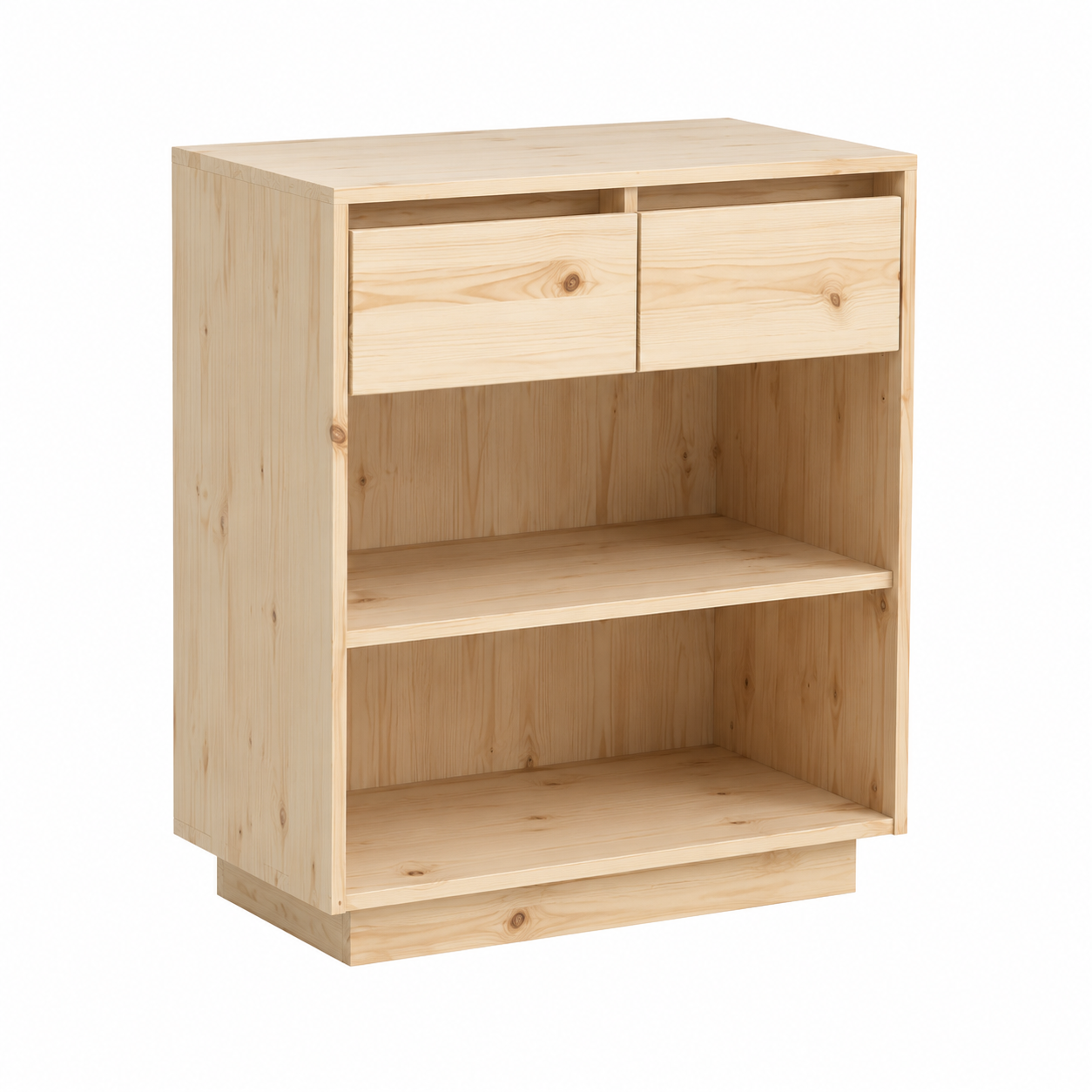 Armoire de rangement en bois de pin 60x34x75 cm