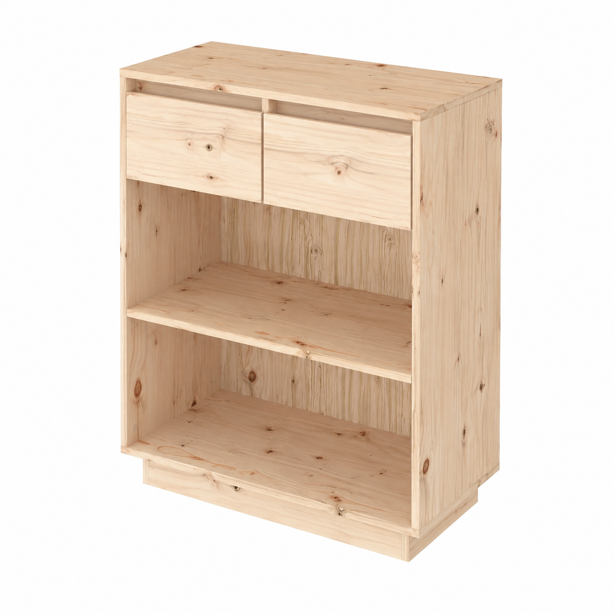 Armoire de rangement en bois de pin 60x34x75 cm