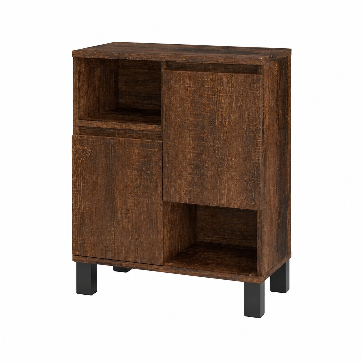 Buffet en bois brun 60x35x70 cm