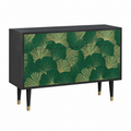 Buffet de Rangement Vert Émeraude et Noir