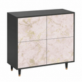 Buffet de rangement en bois 94x96x48 cm avec portes