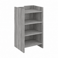 Armoire en bois gris avec rangement spacieux 45 x 35 x 75 cm