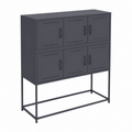 Grande armoire de rangement en bois avec étagères