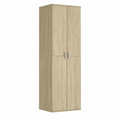 Grand meuble de rangement en bois avec finitions chêne