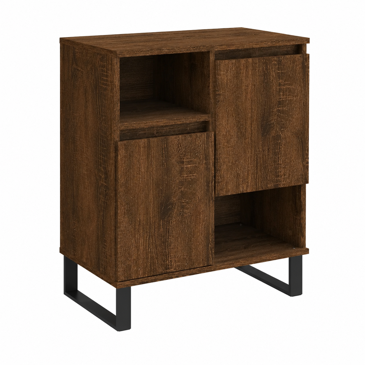 Buffet en bois brun 60x35x70 cm