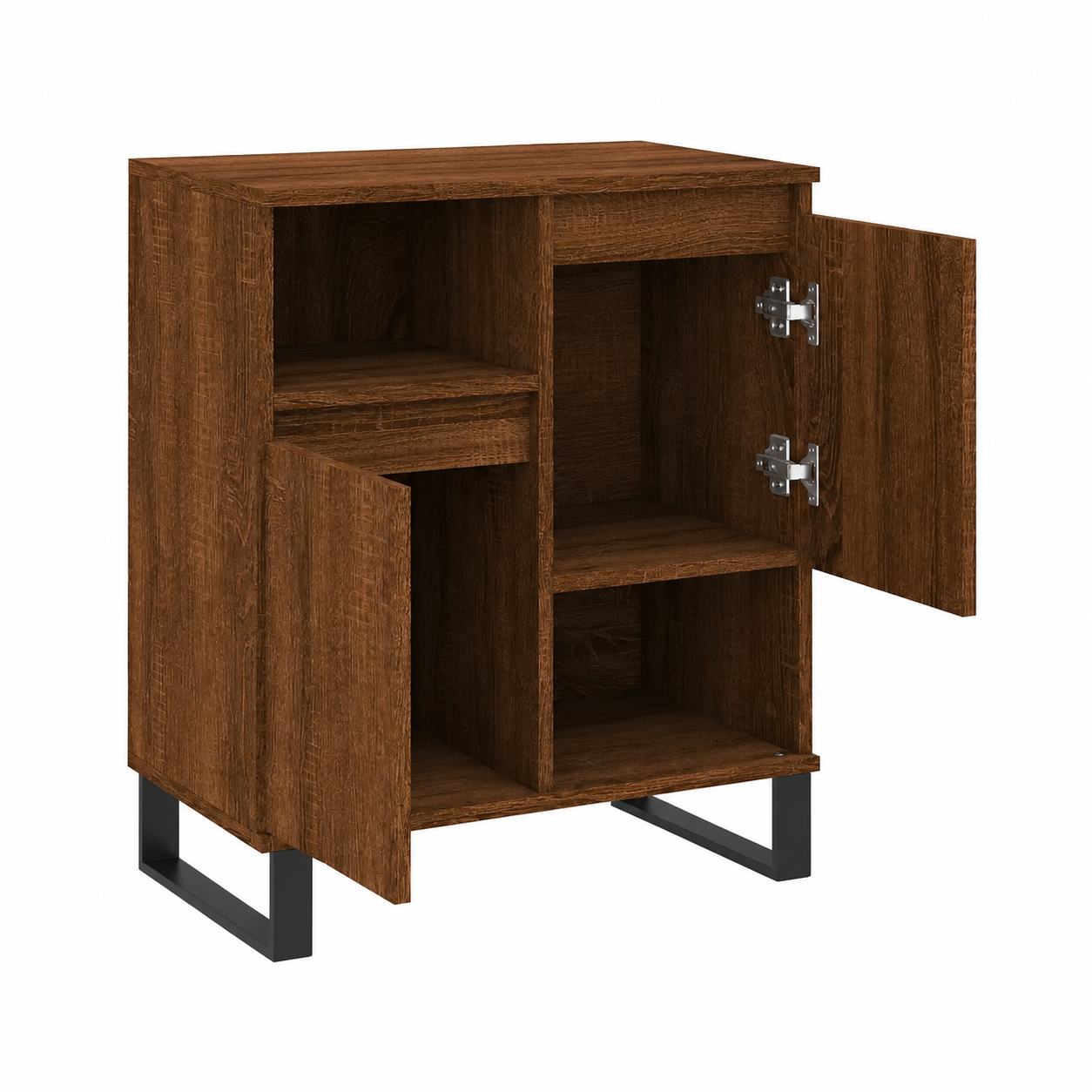 Buffet en bois brun 60x35x70 cm