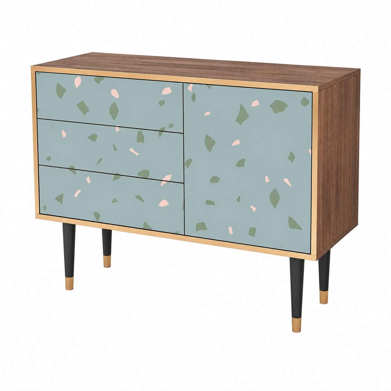 Buffet de rangement en bois - 3 portes - Style moderne