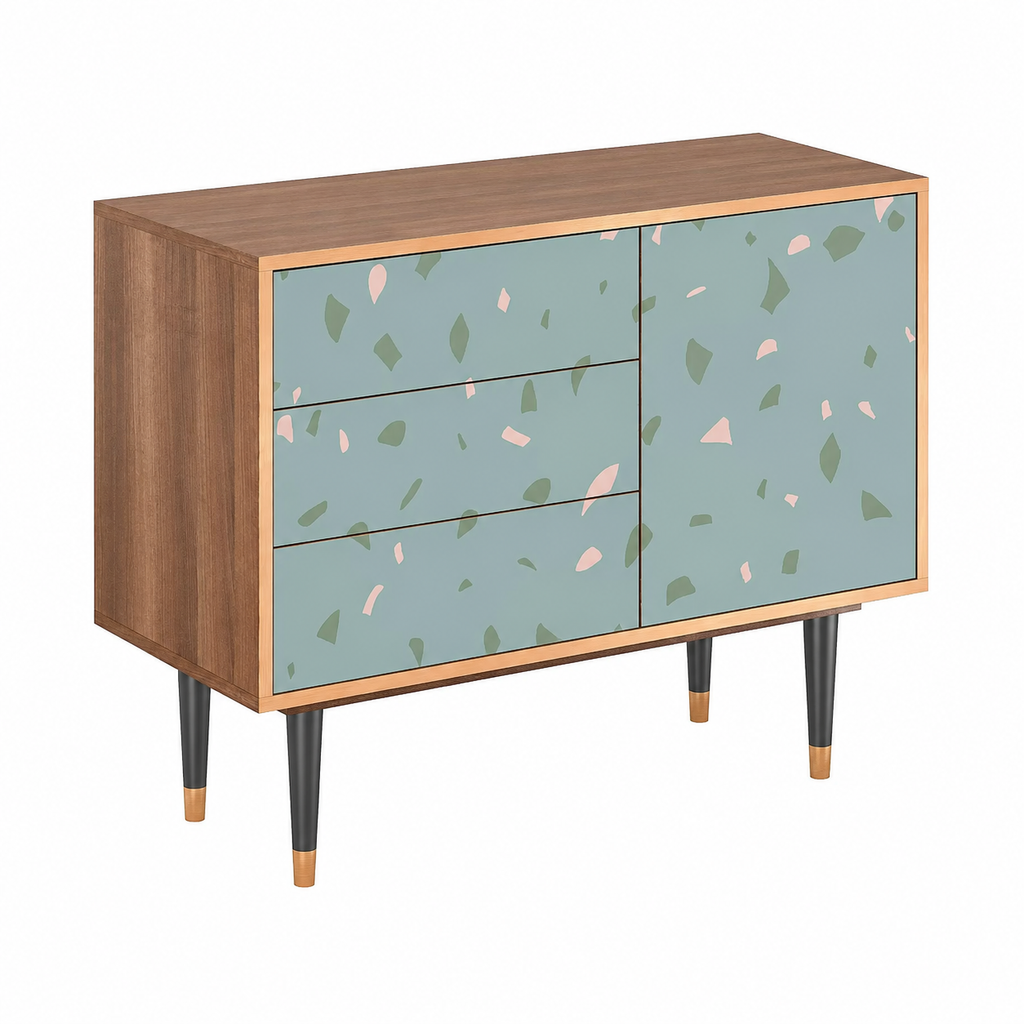 Buffet de rangement en bois - 3 portes - Style moderne