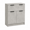 Meuble de Rangement Moderne Gris Béton 60x30x70 cm