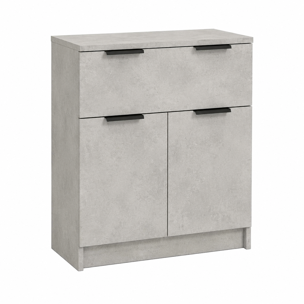 Meuble de Rangement Moderne Gris Béton 60x30x70 cm