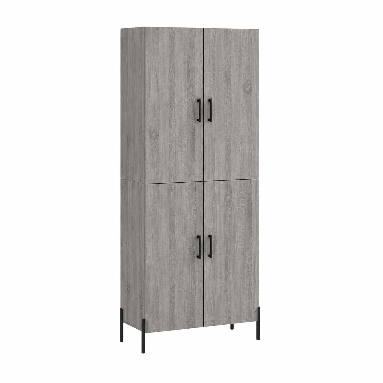 Armoire haute en bois gris Sonoma 69,5x34x180 cm