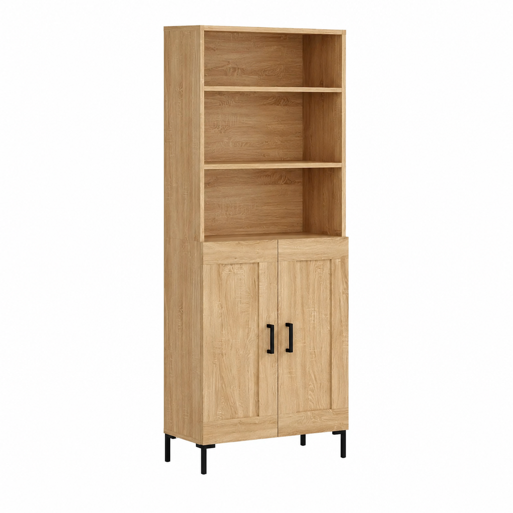 Armoire de rangement bois clair moderne