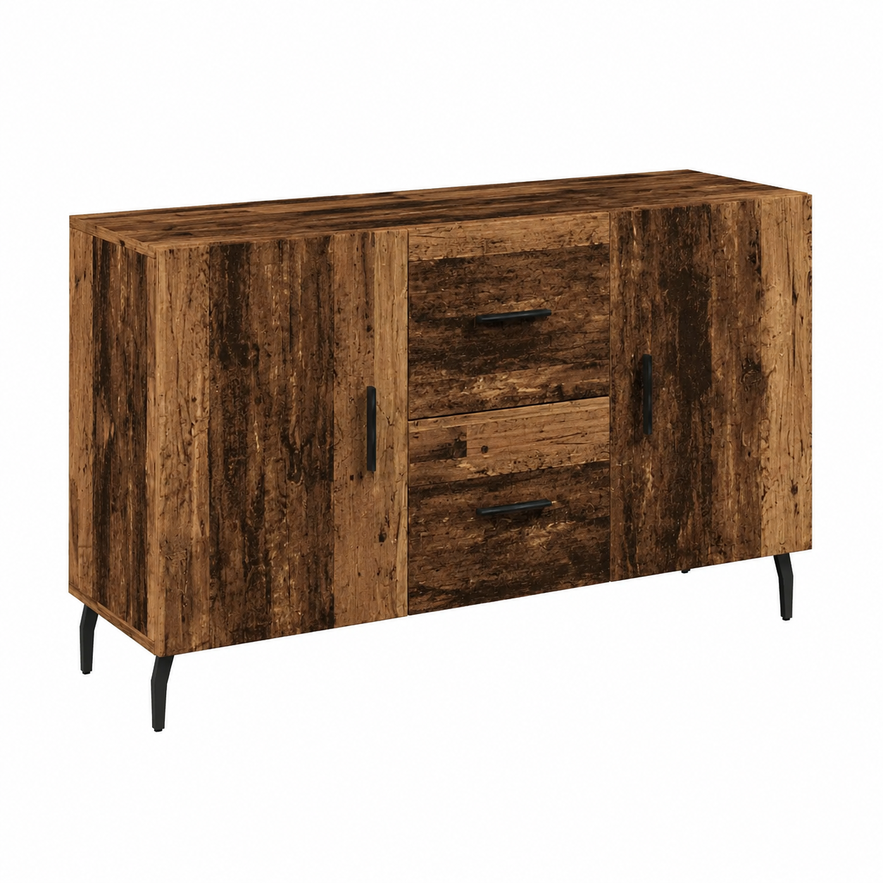 Buffet en bois recyclé 100x36x60 cm