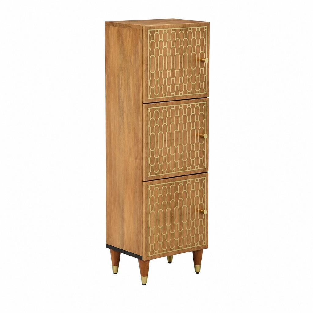 Buffet en bois de manguier 40x33x110 cm