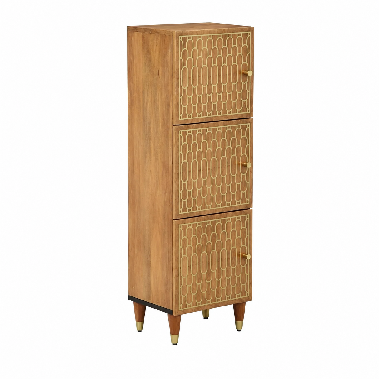 Buffet en bois de manguier 40x33x110 cm