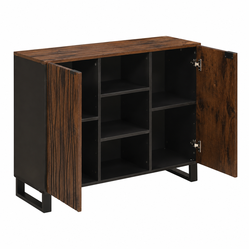Meuble de Rangement en Bois de Manguier 90x33,5x75 cm