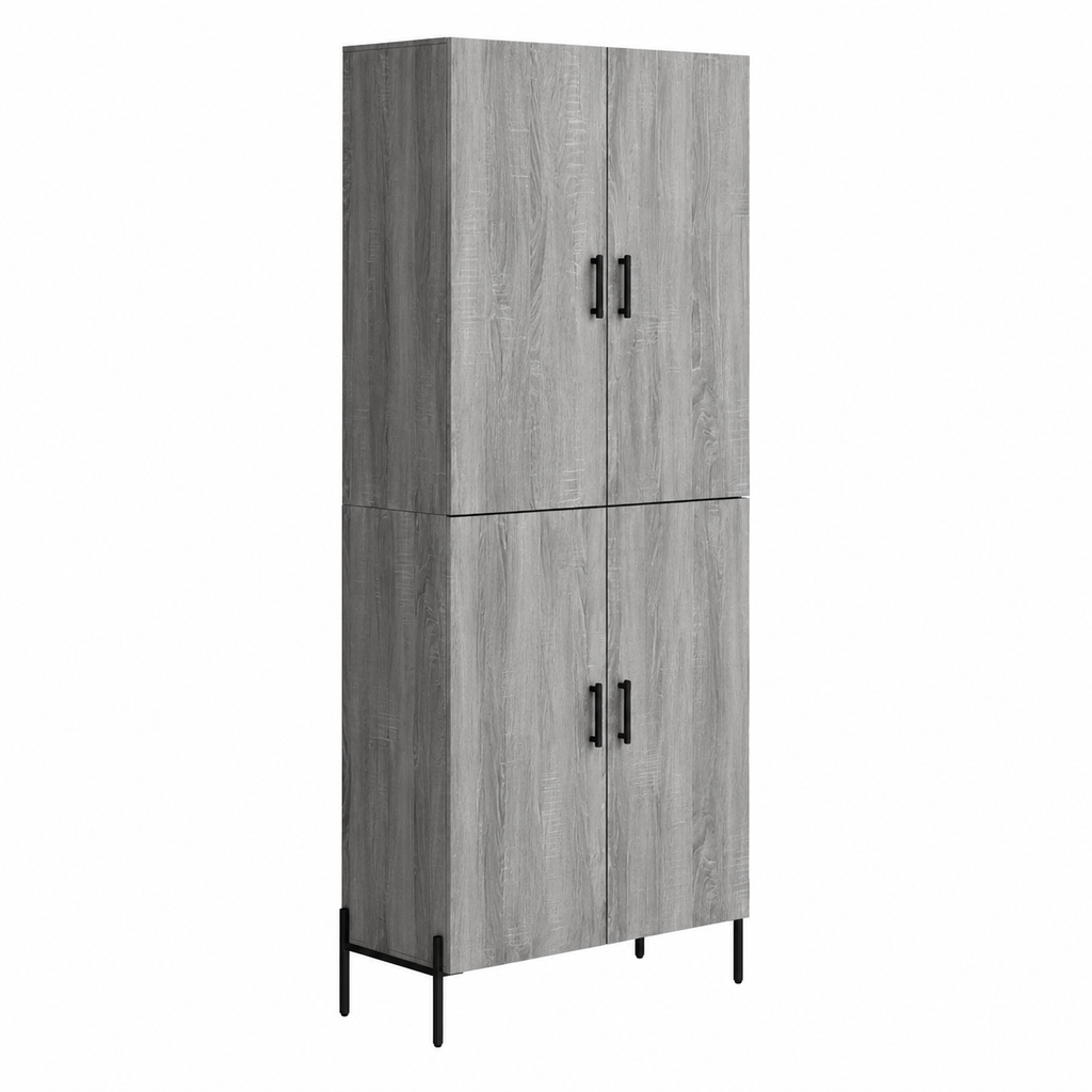 Armoire haute en bois gris Sonoma 69,5x34x180 cm