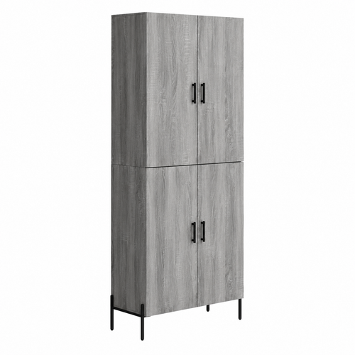 Armoire haute en bois gris Sonoma 69,5x34x180 cm