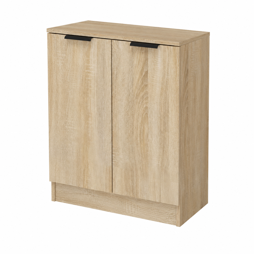 Buffet de Rangement en Bois de Chêne 60x30x70 cm
