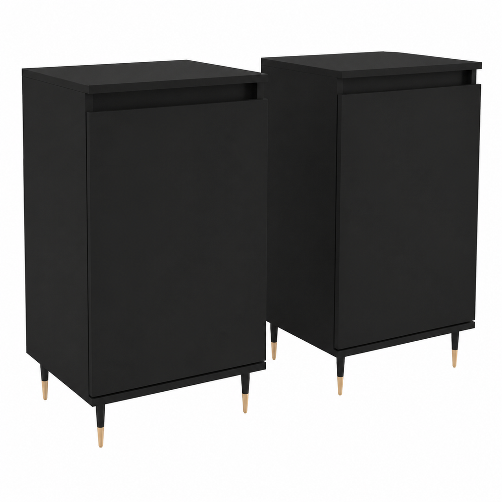 Ensembles de buffets noirs en bois 40x35x70 cm