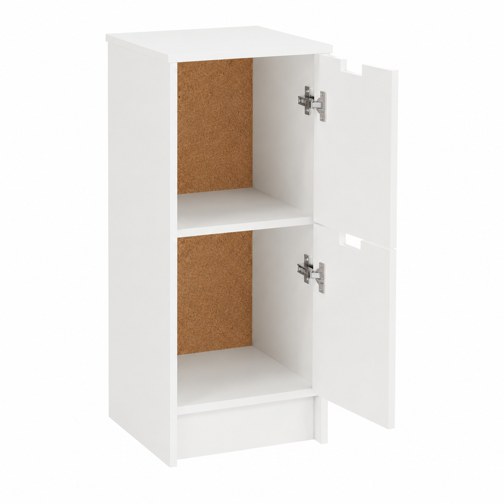 Meuble de Rangement Blanc en Bois d'ingénierie 30x30x70 cm