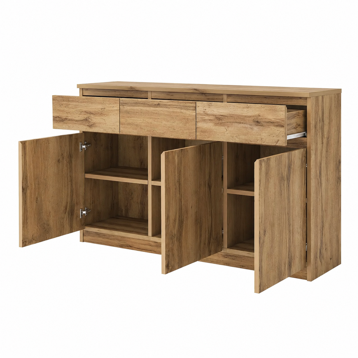 Buffet contemporain avec rangement spacieux pour salle à manger