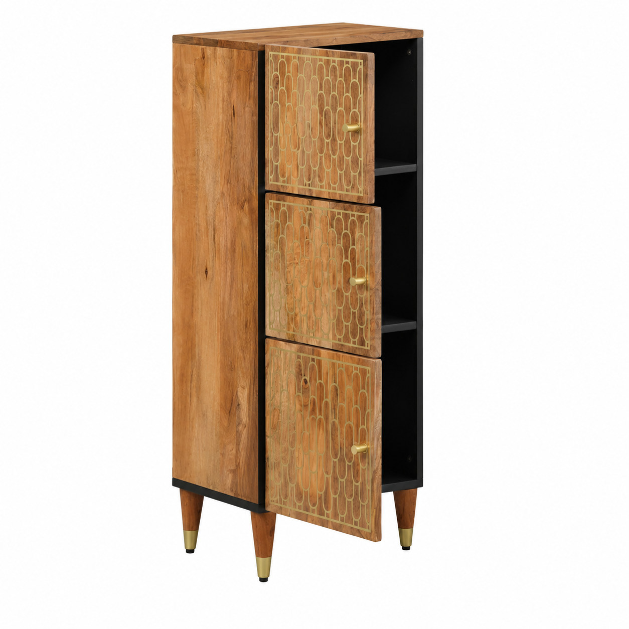 Buffet en bois de manguier 40x33x110 cm