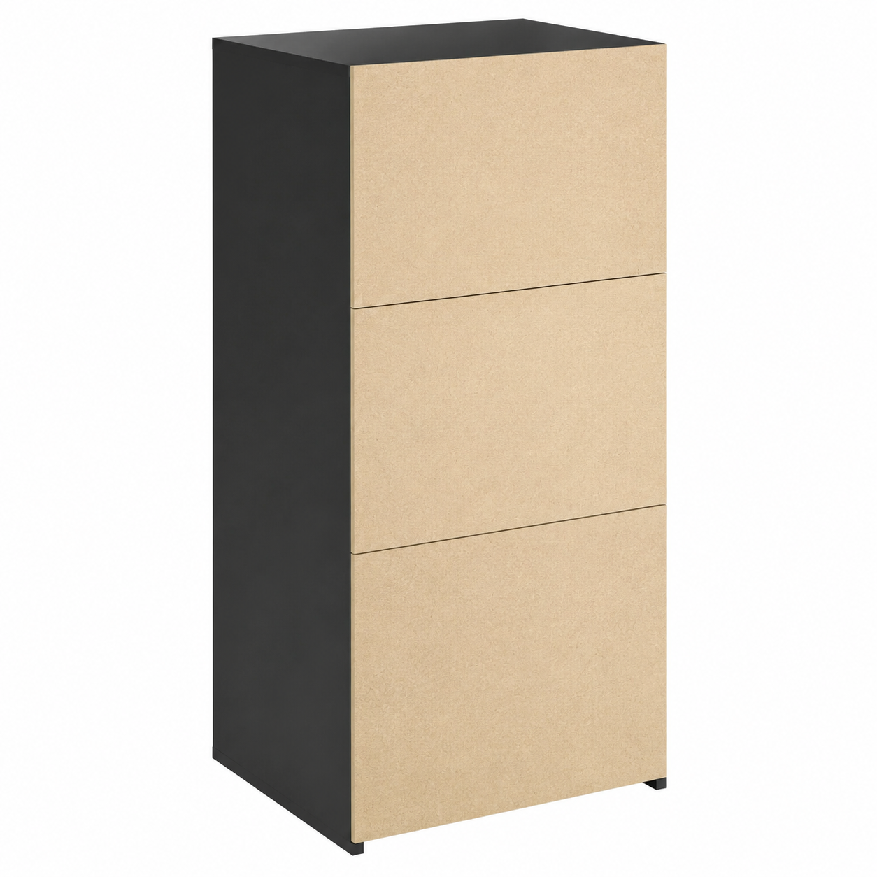 Armoire de Rangement en Bois Noir 45 x 41 x 93 cm