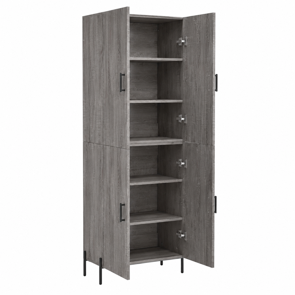 Armoire haute en bois gris Sonoma 69,5x34x180 cm