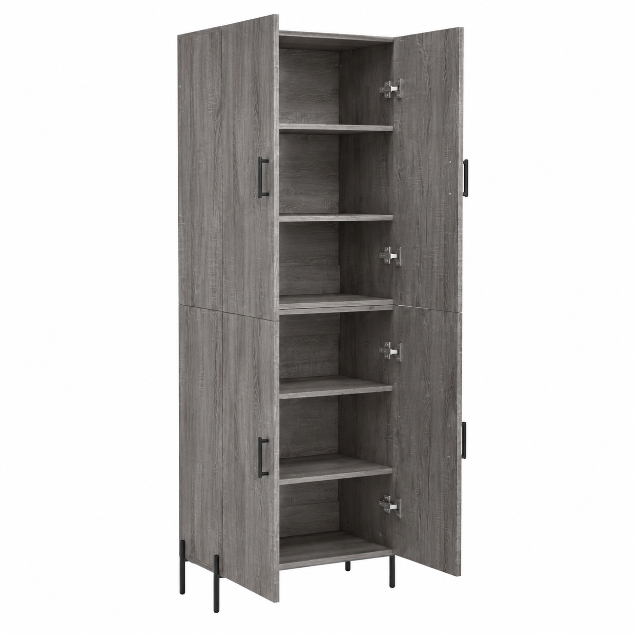 Armoire haute en bois gris Sonoma 69,5x34x180 cm