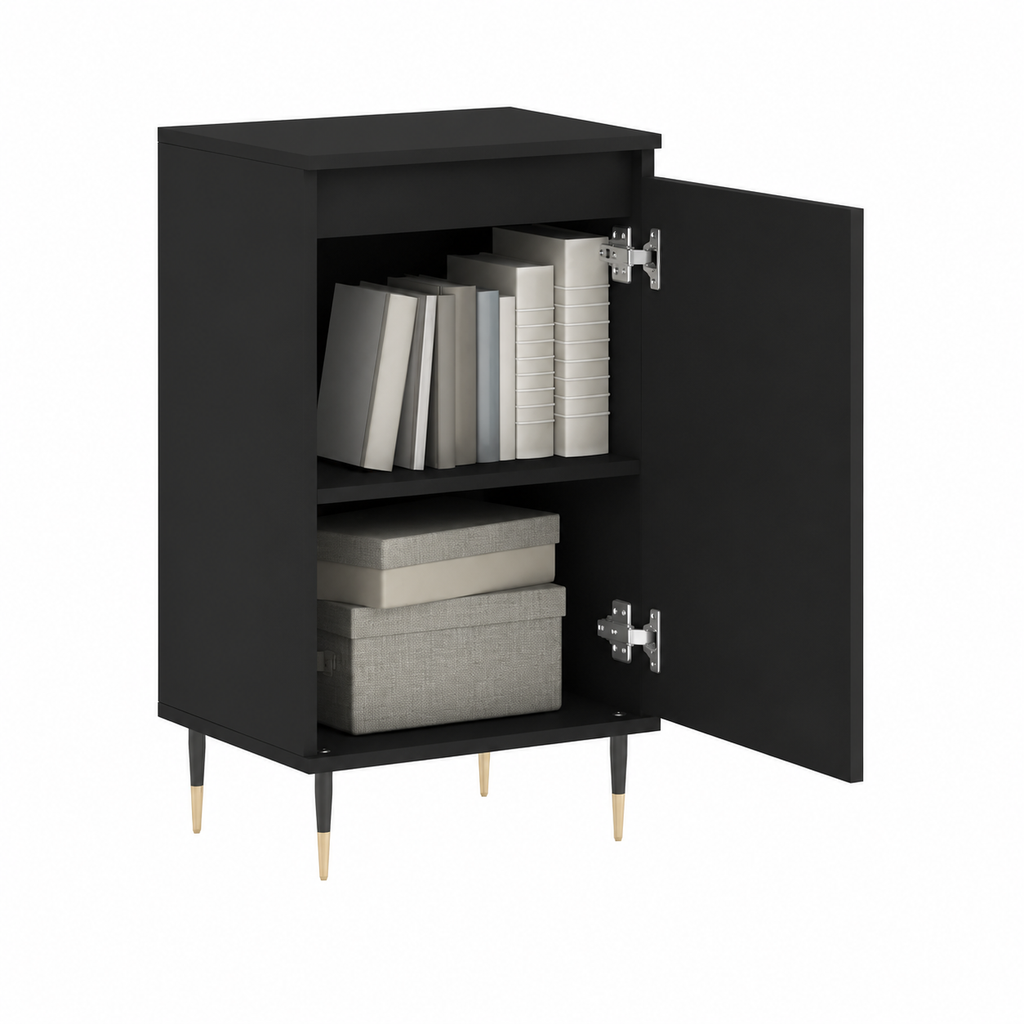 Ensembles de buffets noirs en bois 40x35x70 cm