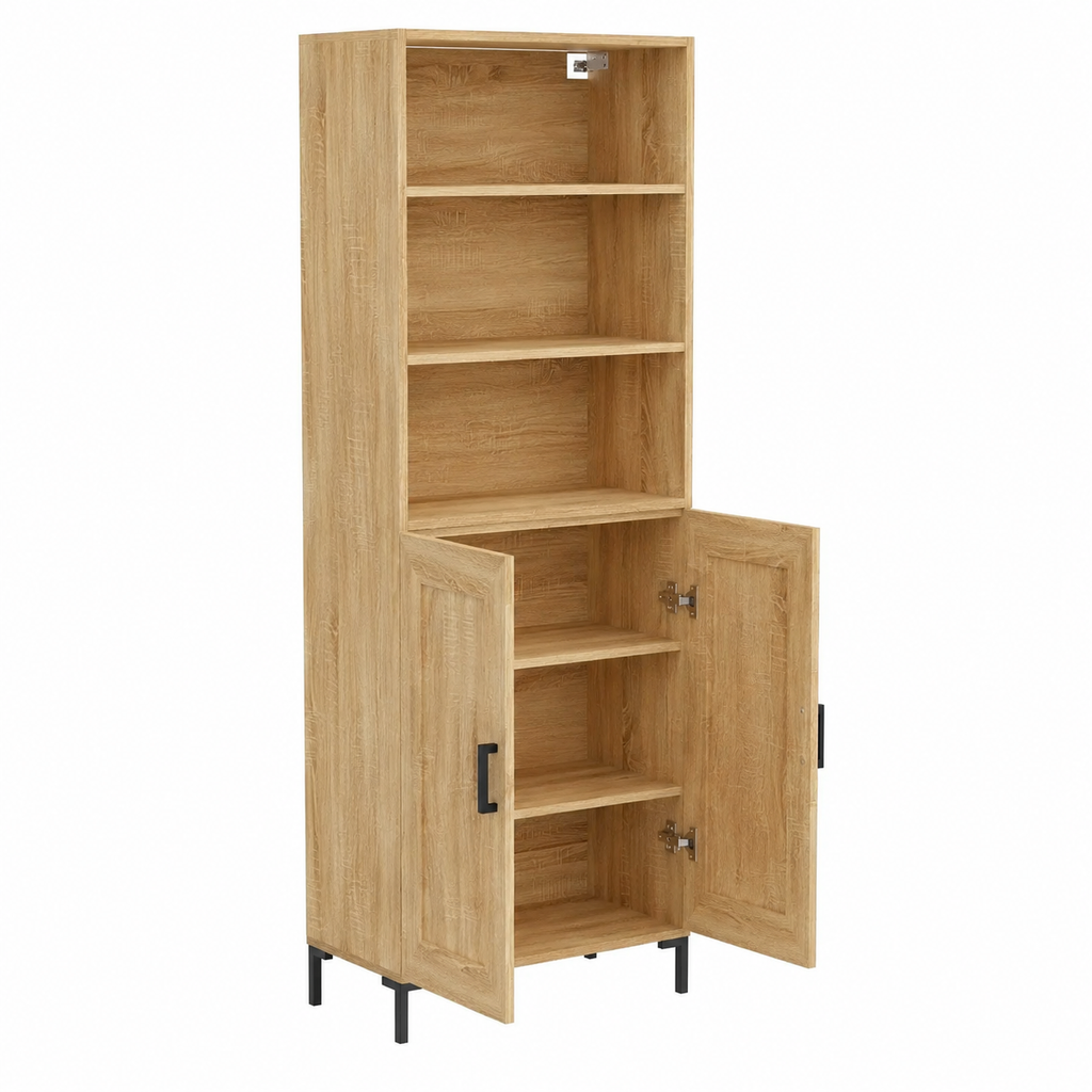Armoire de rangement bois clair moderne