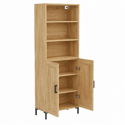 Armoire de rangement bois clair moderne